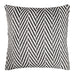 QUVIO Sierkussenhoes visgraat - Geweven - Wol - 45x45 cm - Wit - Zwart