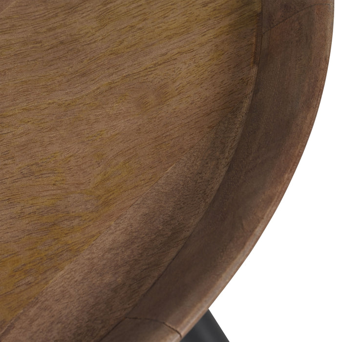 Bijzettafel Termo - mango - walnoot kleur - 49cm