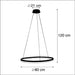 Design hanglamp zwart LED dimbaar - Anello - ThatLyfeStyle