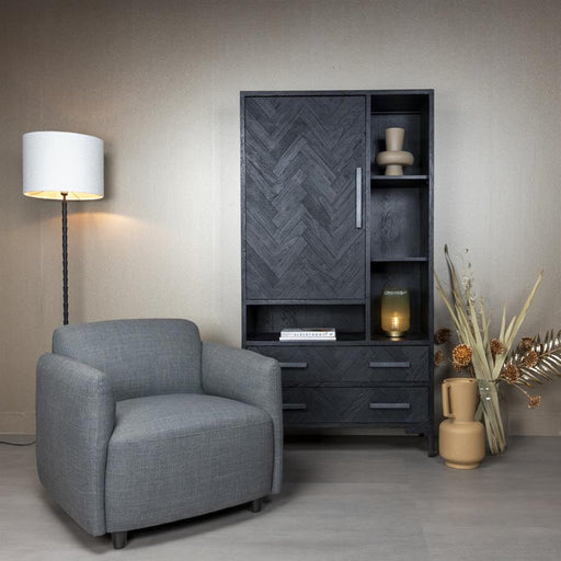 Tower Living Fauteuil Bradfort Geweven - Grijs - ThatLyfeStyle