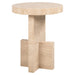 Richmond Ronde Bijzettafel Biltmore Travertin, 45cm - Beige