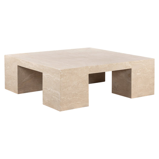 Richmond Vierkante Salontafel Biltmore Travertin, 110 x 110cm - Beige