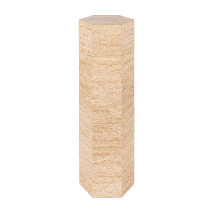 Richmond Zuil Vespin Travertin, 90cm hoog - Beige
