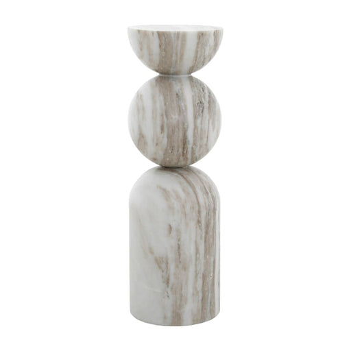 Richmond Zuil Lewis Marmer, 80cm hoog - Wit