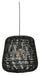 WOOOD Hanglamp Moza Gevlochten bamboe / rotan - Zwart