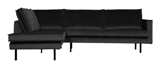 WOOOD Hoekbank Rodeo Links, Velvet - Antraciet - BePureHome - ThatLyfeStyle