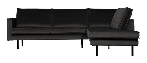WOOOD Hoekbank Rodeo Rechts, Velvet - Antraciet - BePureHome - ThatLyfeStyle