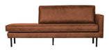 WOOOD Daybed Rodeo Rechts - Cognac - BePureHome