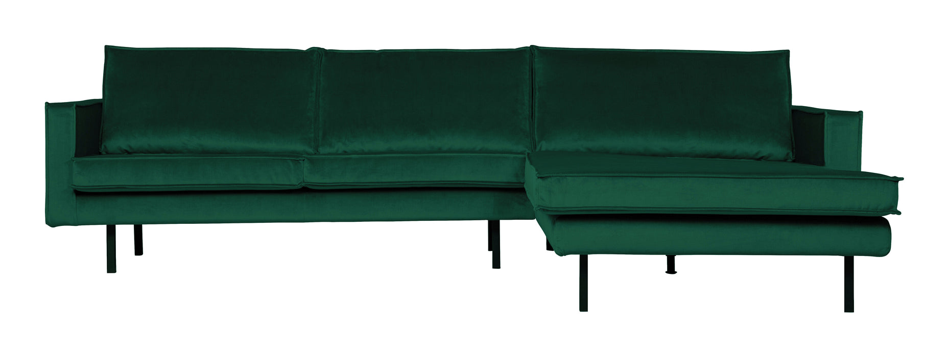 WOOOD Loungebank Rodeo Rechts, Velvet - Green Forest - BePureHome