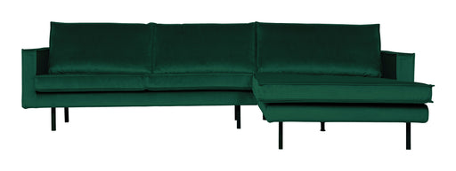 WOOOD Loungebank Rodeo Rechts, Velvet - Green Forest - BePureHome