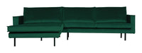 WOOOD Loungebank Rodeo Links, Velvet - Green Forest - BePureHome