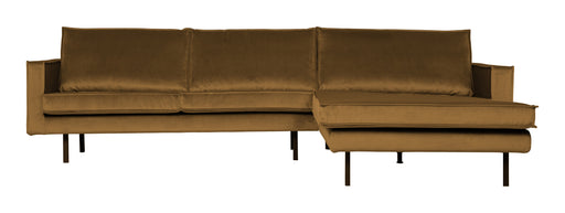 WOOOD Loungebank Rodeo Rechts, Velvet - Honing Geel - BePureHome - ThatLyfeStyle