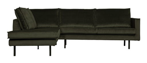 WOOOD Hoekbank Rodeo Links, Velvet - Dark Green - BePureHome - ThatLyfeStyle