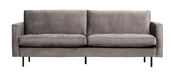 WOOOD Bank Rodeo 2,5-zits, Velvet - Taupe - BePureHome