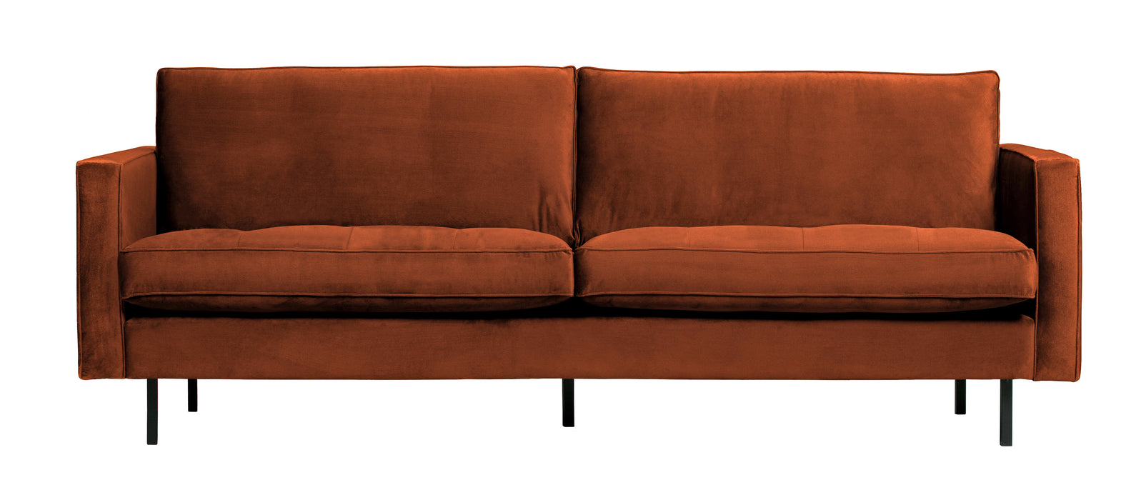 WOOOD Bank Rodeo 2,5-zits, Velvet - Roestbruin - BePureHome