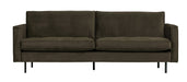 WOOOD Bank Rodeo 2,5-zits, Velvet - Dark Green - BePureHome