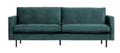 WOOOD Bank Rodeo 2,5-zits, Velvet - Teal - BePureHome