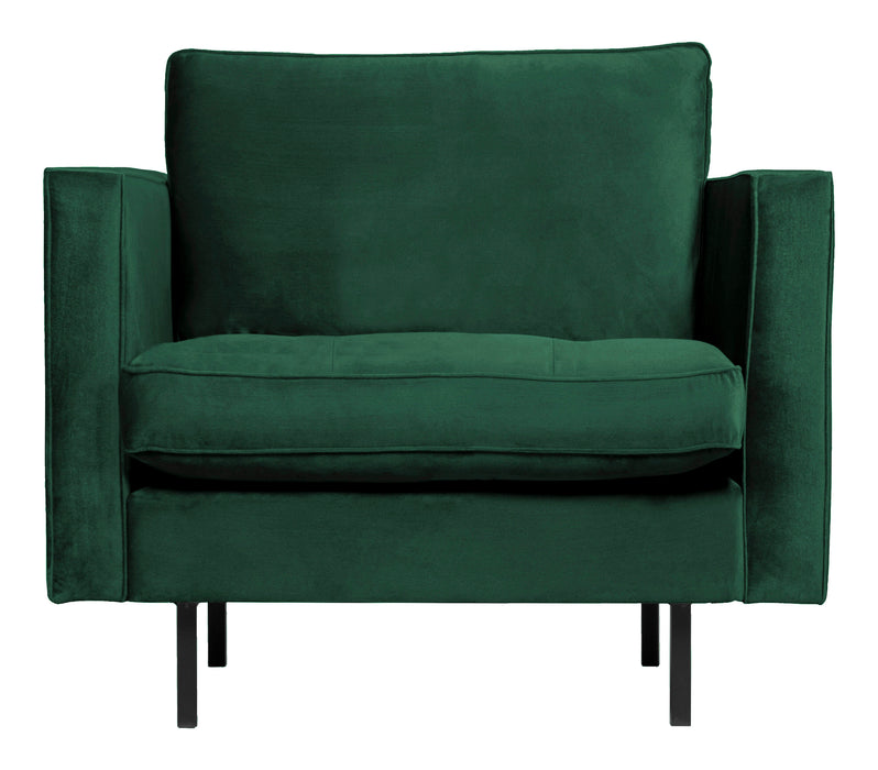 WOOOD Fauteuil Rodeo Velvet - Green Forest - BePureHome