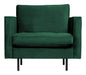 WOOOD Fauteuil Rodeo Velvet - Green Forest - BePureHome