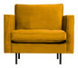 WOOOD Fauteuil Rodeo Velvet - Oker - BePureHome