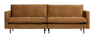 WOOOD Bank Rodeo 3-zits, Velvet - Honing Geel - BePureHome
