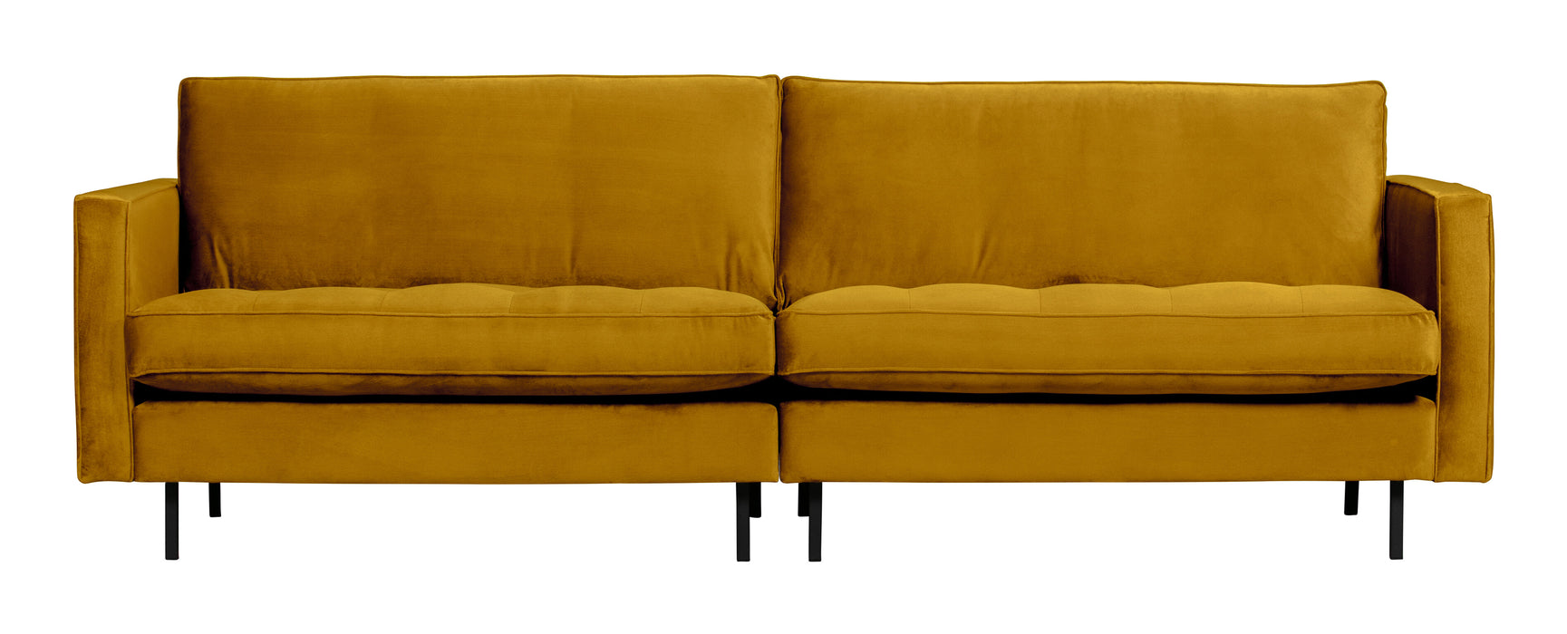 WOOOD Bank Rodeo 3-zits, Velvet - Oker - BePureHome