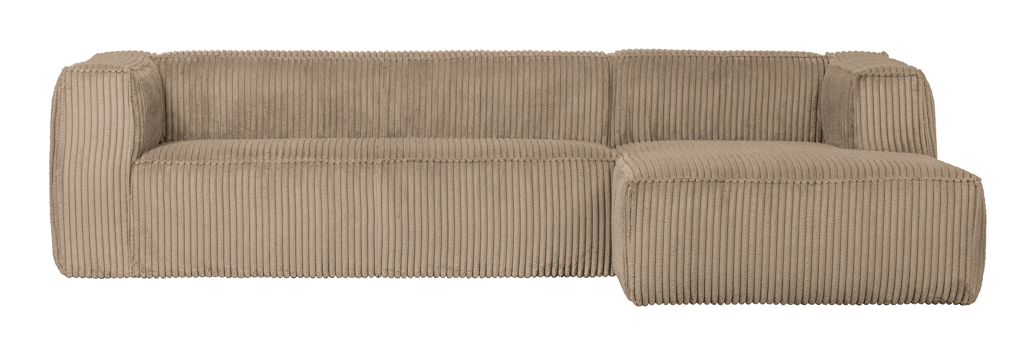 WOOOD Loungebank Bean Rechts, Rib - Travertin - Exclusive
