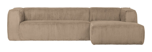 WOOOD Loungebank Bean Rechts, Rib - Travertin - Exclusive