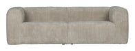 WOOOD Bank Bean 3,5-zits, Rib - Naturel - Exclusive