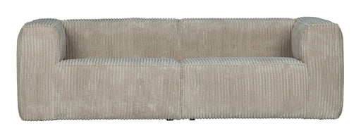WOOOD Bank Bean 3,5-zits, Rib - Naturel - Exclusive