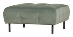 WOOOD Hocker Lloyd Velvet - Waterplant - Vierkant - Exclusive