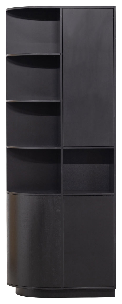 WOOOD Opbergkast Finca Links, Mat zwart, 210 x 78cm - Exclusive