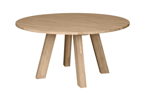 WOOOD Ronde Eettafel Rhonda Eikenhout, 150cm - Bruin