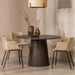 WOOOD Exclusive Ronde Eettafel Maan MDF, 120cm - donkerbruin - Japandi