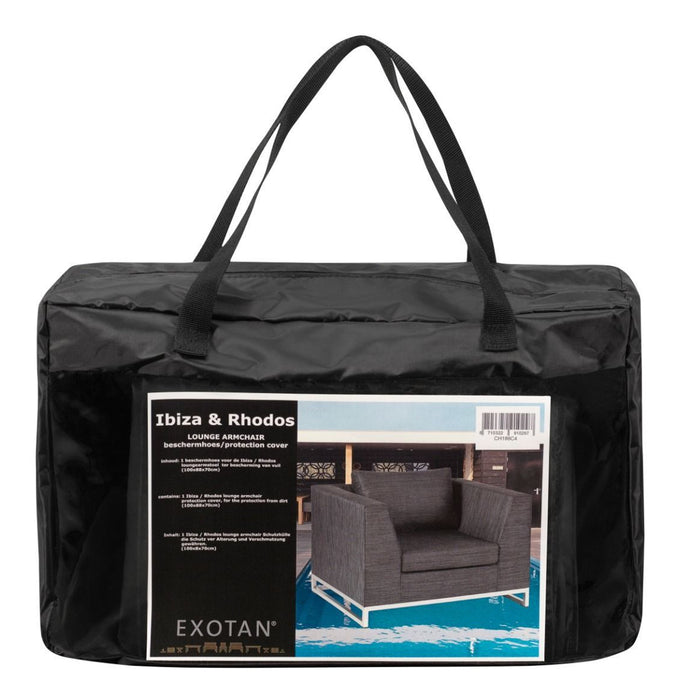 WOOOD Beschermhoes Rhodos Fauteuil - Zwart - ThatLyfeStyle