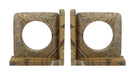 Dutchbone Boekenstandaard Satpura Marmer - Bruin - ThatLyfeStyle