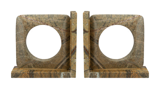 Dutchbone Boekenstandaard Satpura Marmer - Bruin - ThatLyfeStyle
