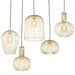 Set van 5 design hanglampen goud - Wires - ThatLyfeStyle