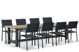 Presto Brentino/San Francisco 300x100 cm dining tuinset 9-delig