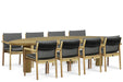 Santika Suka/Leafline 300 cm dining tuinset 9-delig - 22984