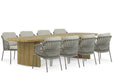 4 Seasons Outdoor Capalbio/Falcon 300 cm dining tuinset 9-delig
