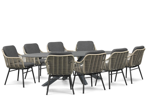Coco Antoni/Ellisse 280x118 cm dining tuinset 9-delig