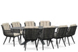 Coco Custa/Ellisse 280x118 cm dining tuinset 9-delig
