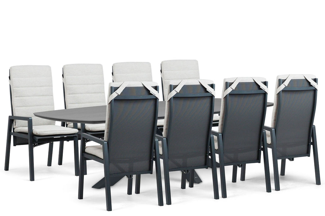 Lifestyle Vivaro/Voyage 300x120 cm dining tuinset 9-delig