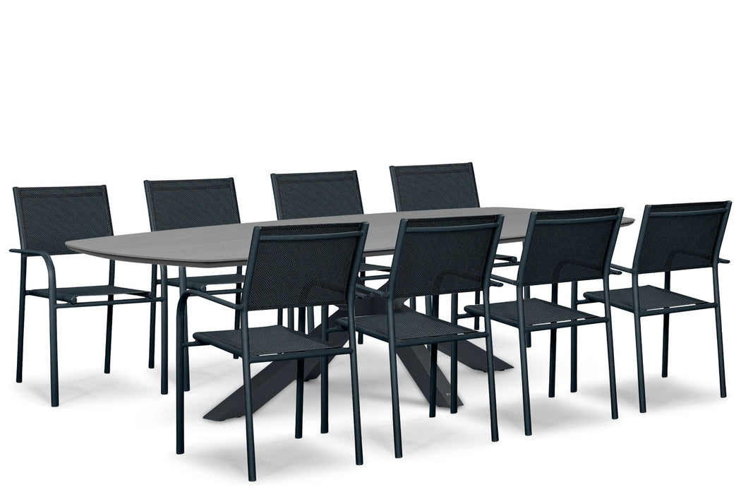 Presto Brentino/Voyage 300x120 cm dining tuinset 9-delig