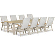 Presto Tarenta/San Francisco 300x100 cm dining tuinset 9-delig