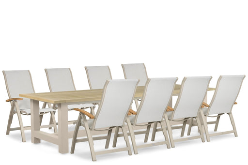 Presto Tarenta/San Francisco 300x100 cm dining tuinset 9-delig