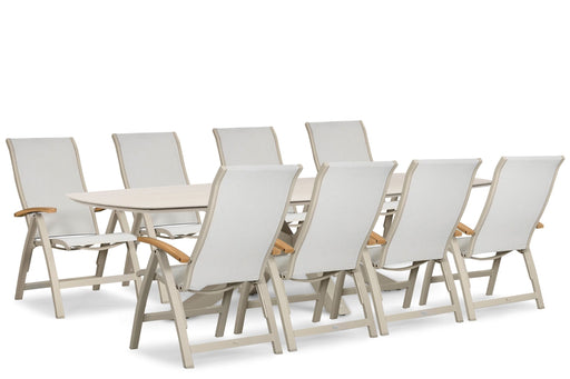 Presto Tarenta/Voyage 300x120 cm dining tuinset 9-delig