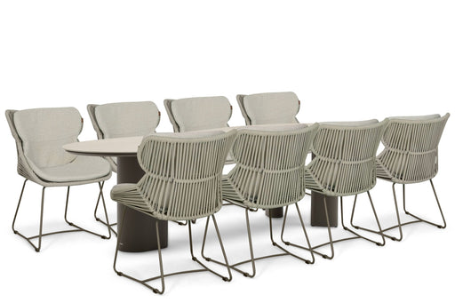 Santika Samari/Weave 300x120 cm dining tuinset 9-delig