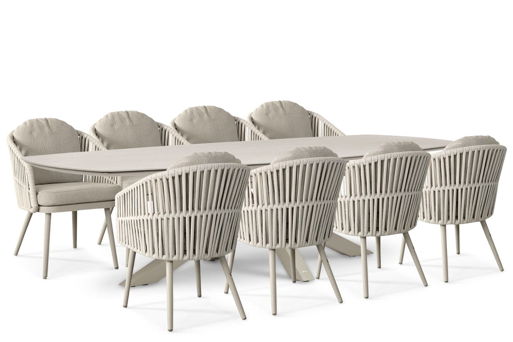 Santika Marani/Voyage 300x120 cm dining tuinset 9-delig - 26080